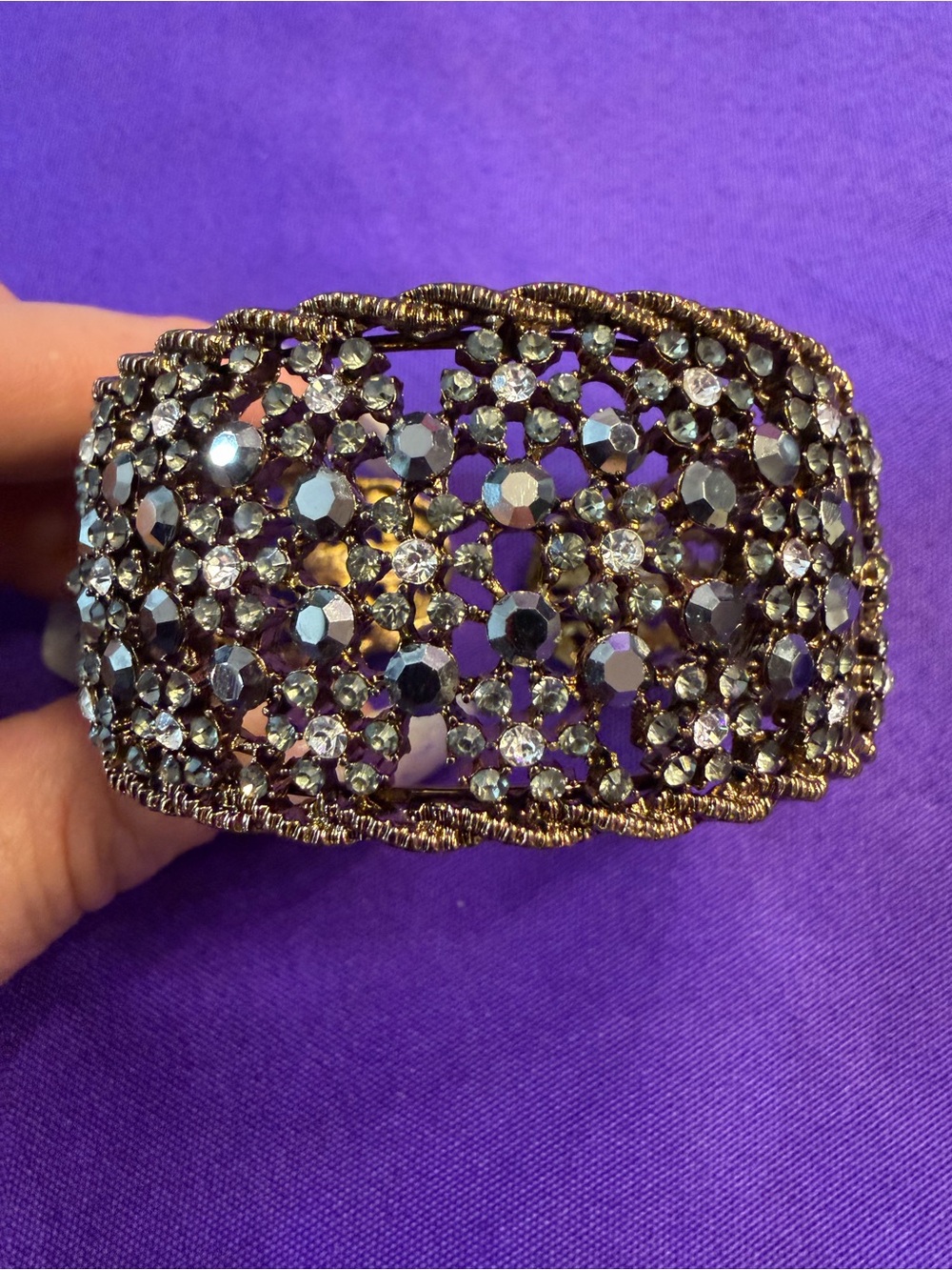 Park Lane Exceptional Bracelet Crystal Cuff $123 Retail
